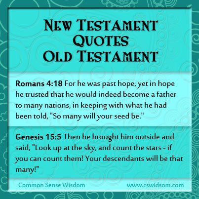New Testament Quotes Old Testament Part 2