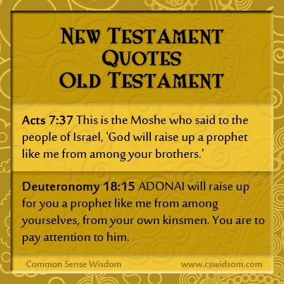 New Testament Quotes Old Testament Part 7