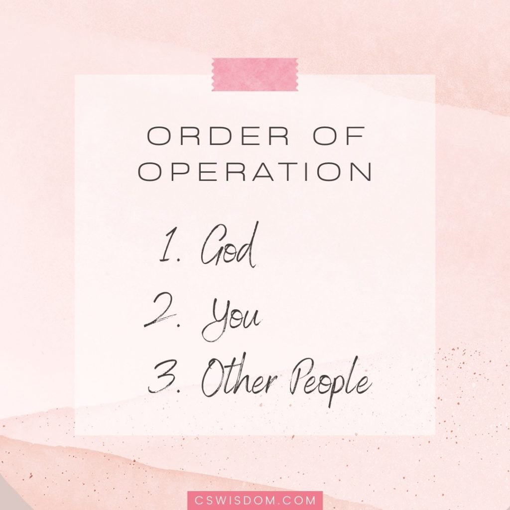Order of Operation - God's Way