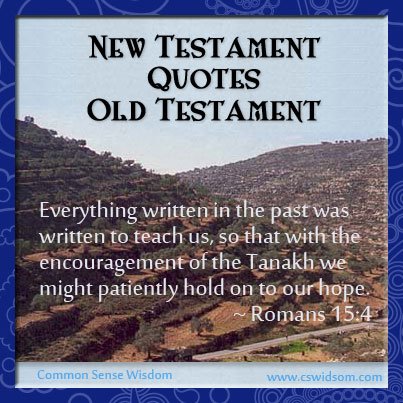 New Testament Quotes Old Testament Introduction