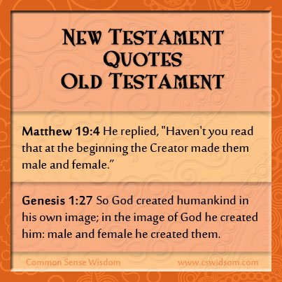 New Testament Quotes Old Testament Part 1