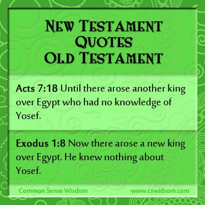 New Testament Quotes Old Testament Part 3