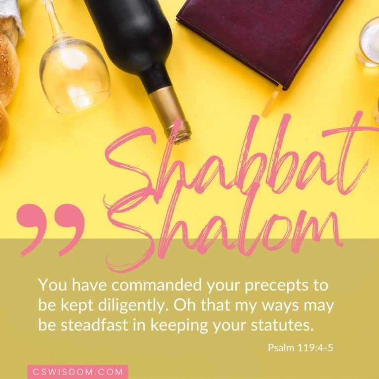 Keep God's Precepts Diligently on this Sabbath Day - Psalm 119:4-5