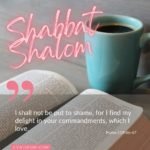 Shabbat Shalom – Your Commandments are My Delight – Psalm 119:46-47