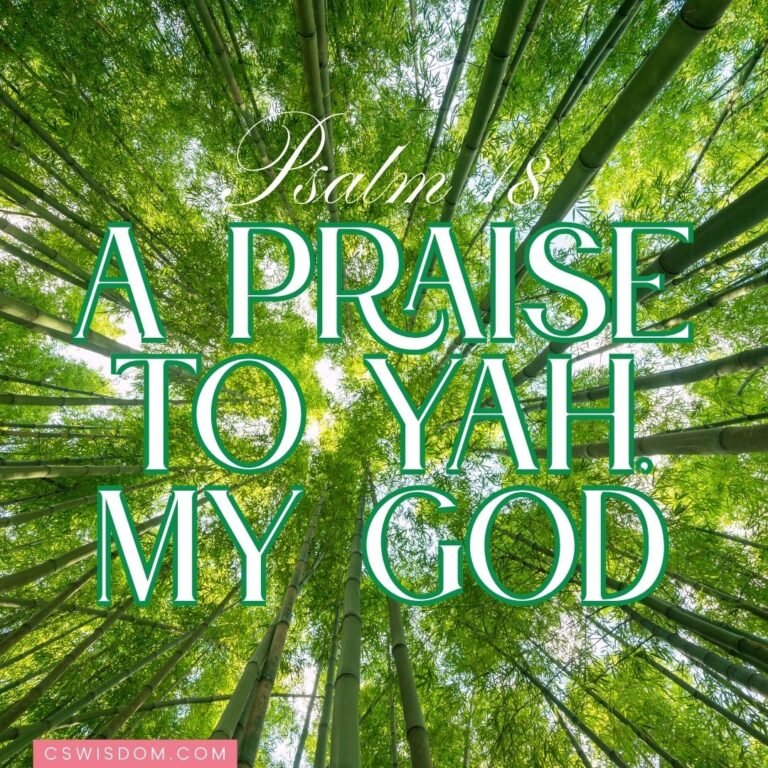 Psalm 18: A Praise to Yah, My God