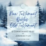2 Corinthians 10:17 Quotes Jeremiah 9:24 New Testament Quotes Old Testament