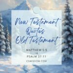 Matthew 5:5 Quotes Psalm 37:11 New Testament Quotes the Old Testament